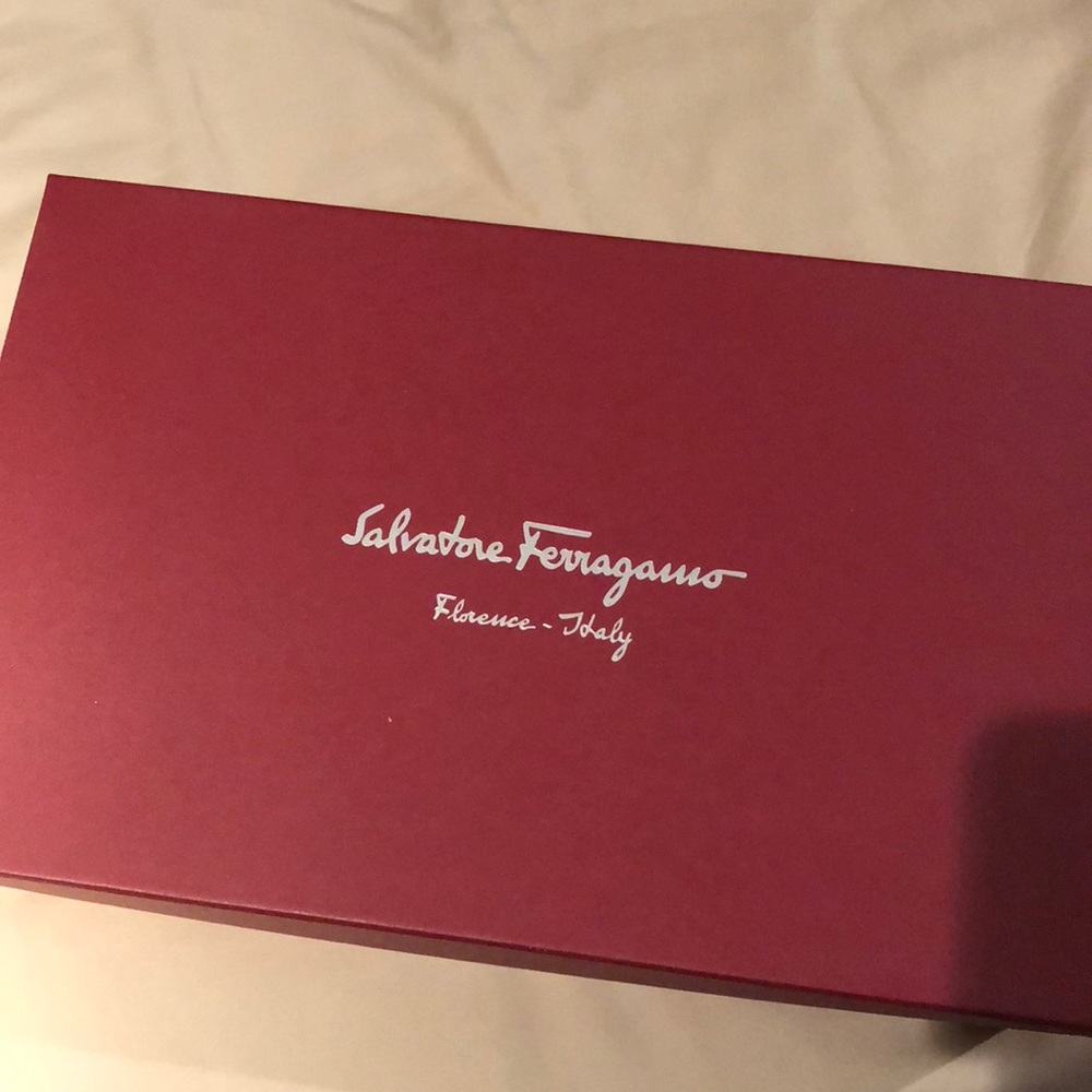 Salvatore Ferragamo Navy Fiordi Slip Ons